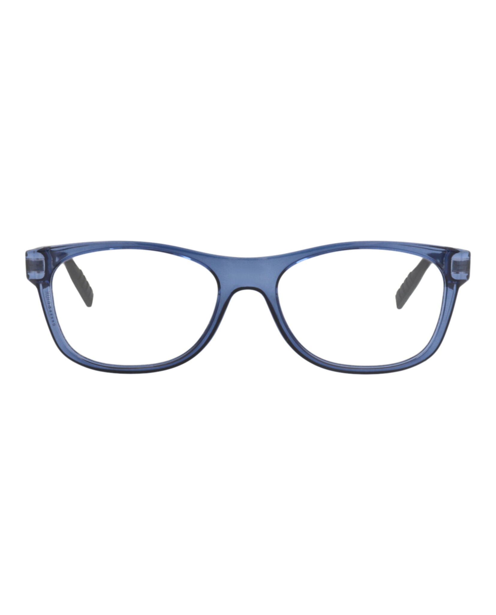 Montblanc Mens Square/Rectangle Blue Black Transparent Fashion Designer Eyewear