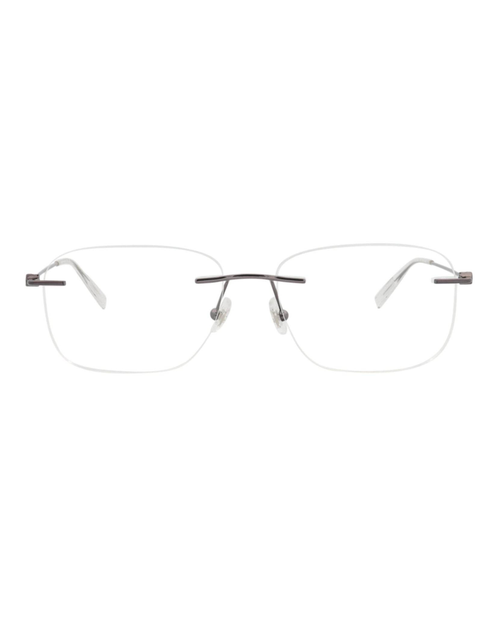 Montblanc Mens Square/Rectangle Ruthenium Ruthenium Transparent Fashion Designer Eyewear