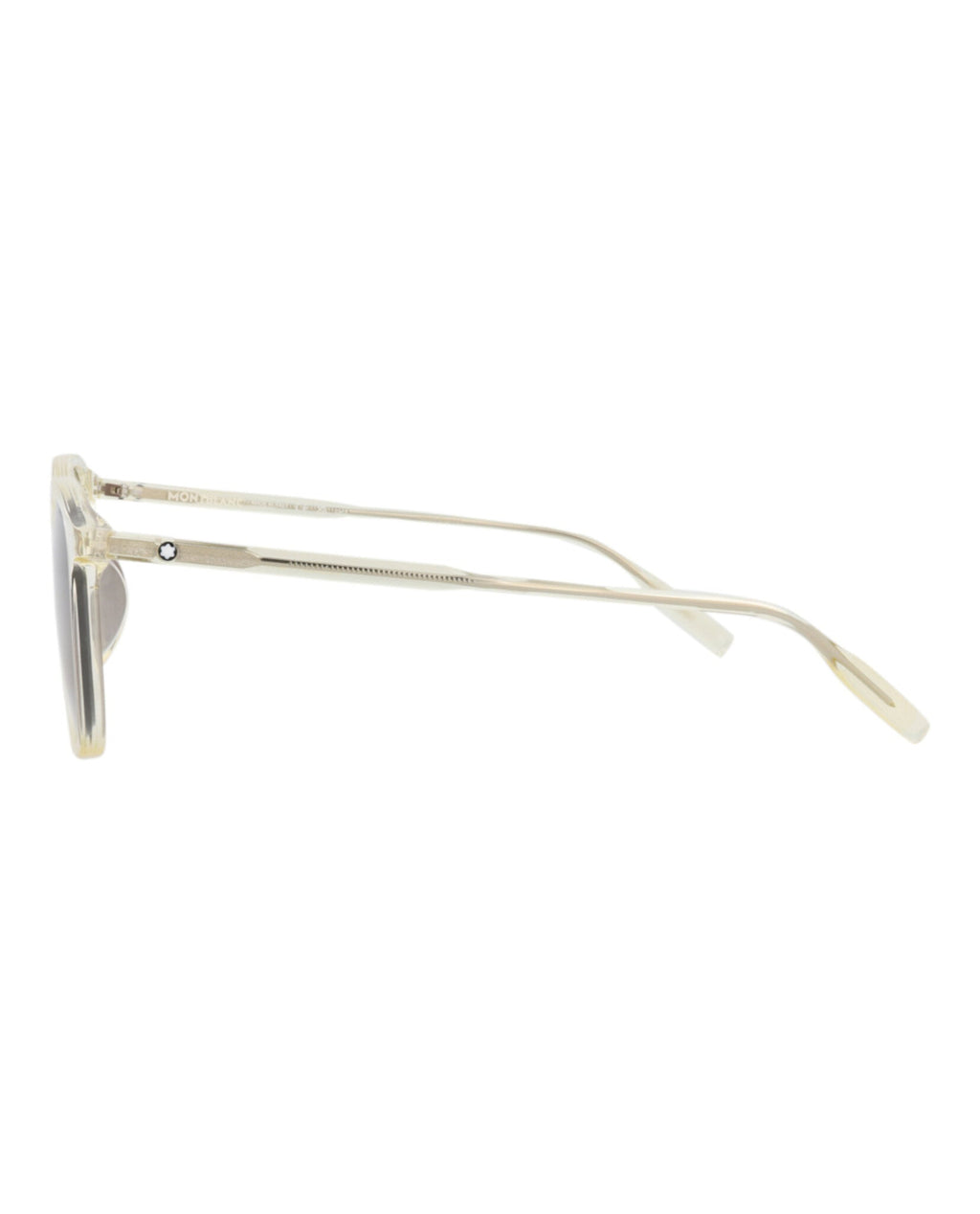 Montblanc Mens Square/Rectangle Yellow Yellow Brown Fashion Designer Eyewear