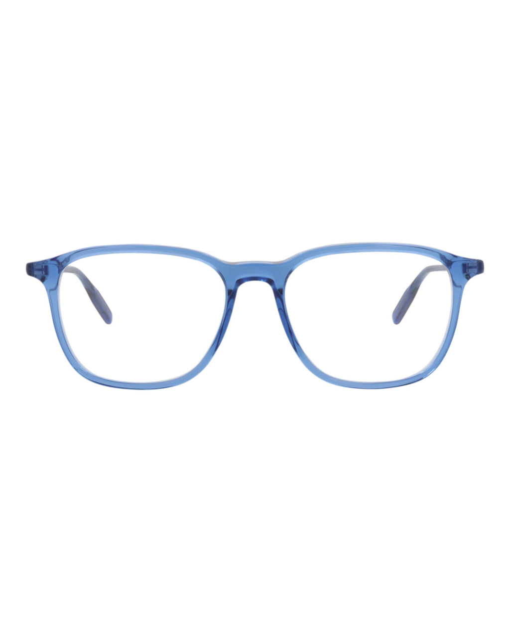 Montblanc Mens Square/Rectangle Blue Blue Transparent Fashion Designer Eyewear