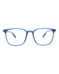 Montblanc Mens Square/Rectangle Blue Blue Transparent Fashion Designer Eyewear
