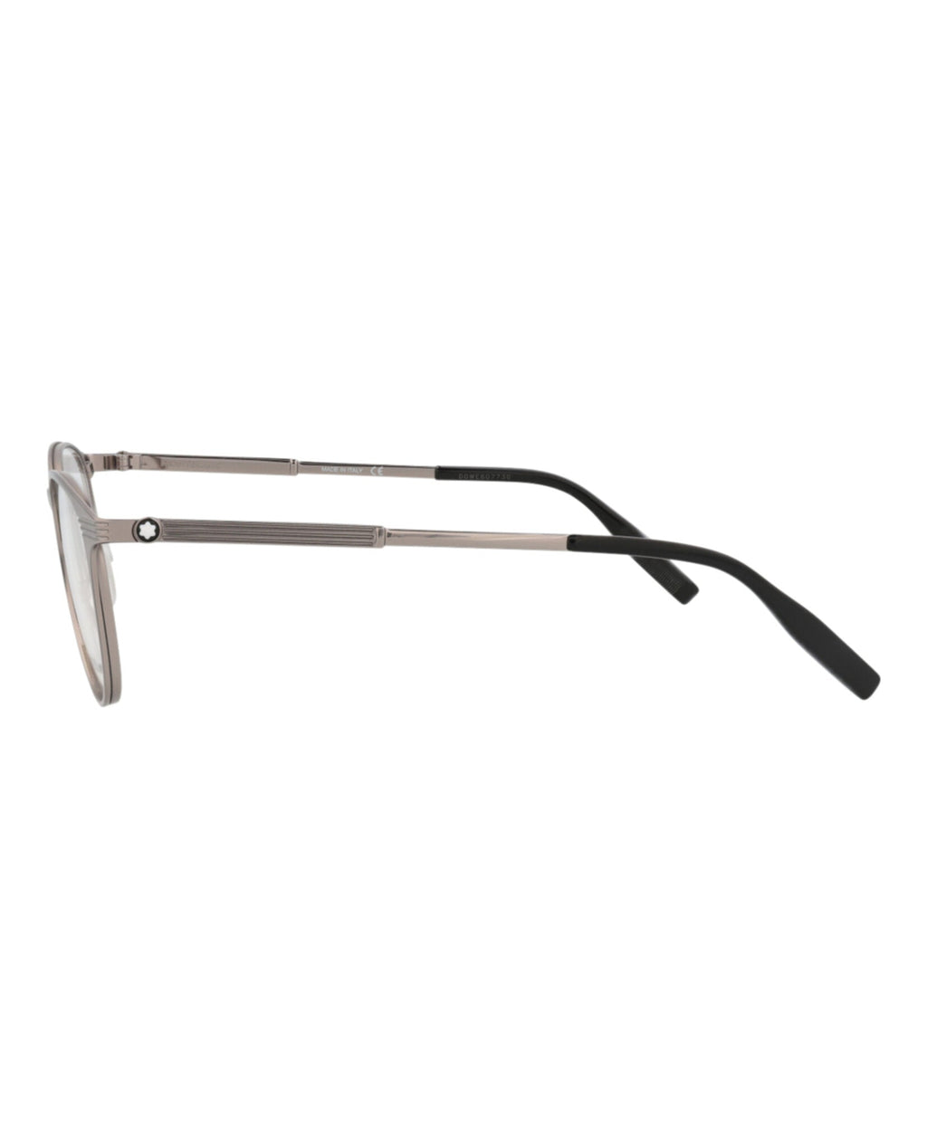 Montblanc Mens Round/Oval Ruthenium Ruthenium Transparent Fashion Designer Eyewear