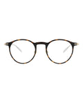 Montblanc Mens Round/Oval Havana Gold Transparent Fashion Designer Eyewear