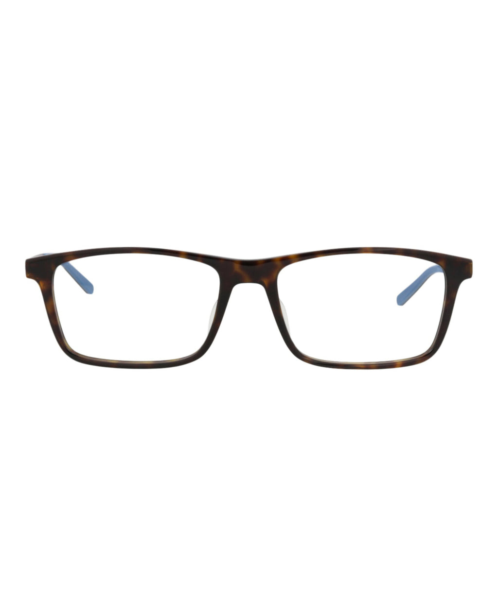Montblanc Mens Square/Rectangle Havana Ruthenium Transparent Fashion Designer Eyewear