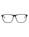 Montblanc Mens Square/Rectangle Black Black Transparent Fashion Designer Eyewear Black Black Transparent