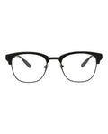 Montblanc Mens Square/Rectangle Black Black Transparent Fashion Designer Eyewear Black Black Transparent