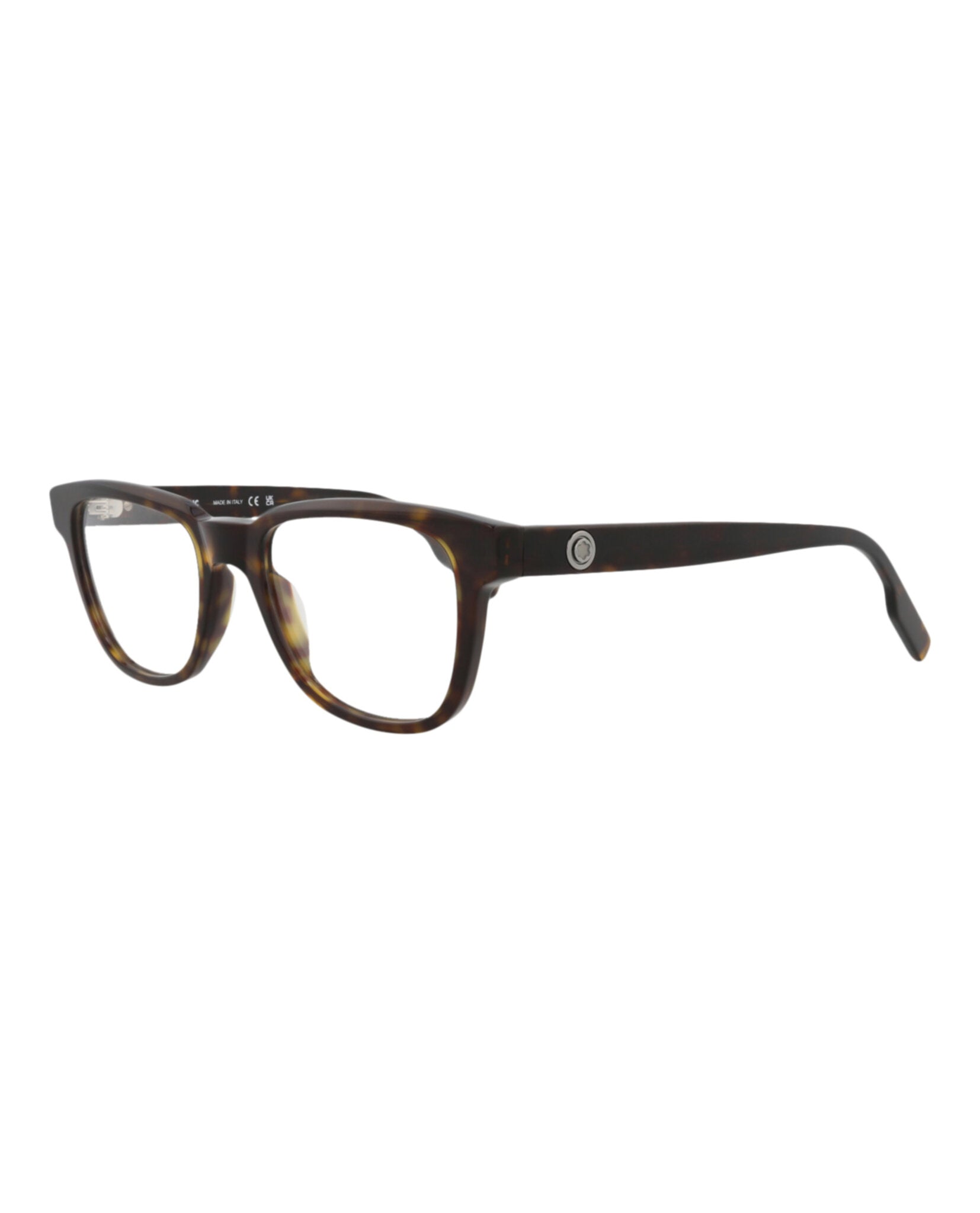 Montblanc Mens Square/Rectangle Havana Havana Transparent Fashion Designer Eyewear