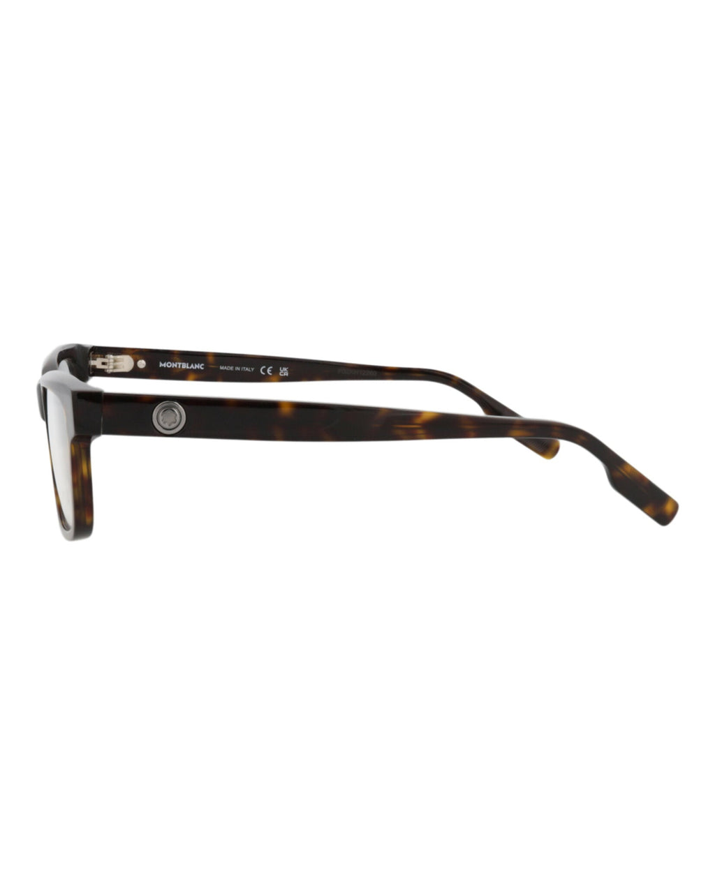 Montblanc Mens Square/Rectangle Havana Havana Transparent Fashion Designer Eyewear