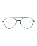 Montblanc Mens Aviator Blue Silver Transparent Fashion Designer Eyewear