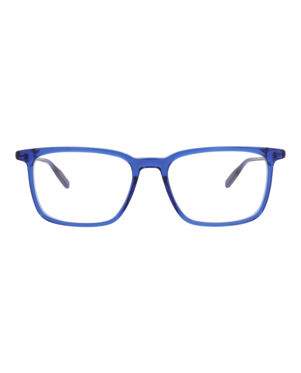 Montblanc Mens Square/Rectangle Blue Blue Transparent Fashion Designer Eyewear