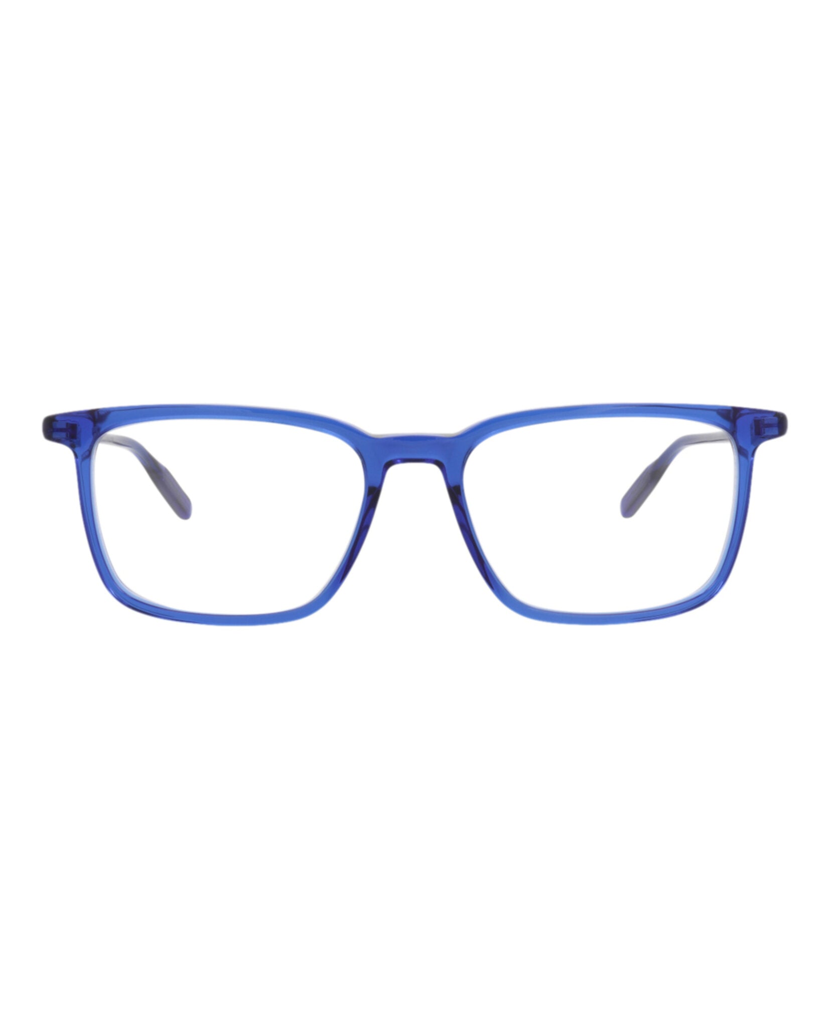 Montblanc Mens Square/Rectangle Blue Blue Transparent Fashion Designer Eyewear