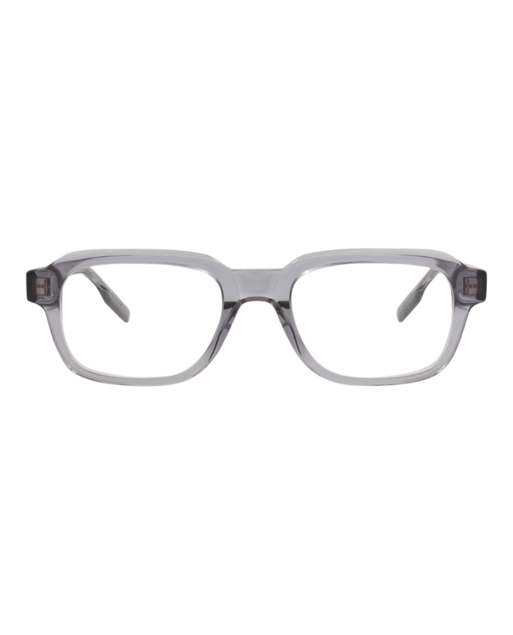 Montblanc Mens Square/Rectangle Grey Grey Transparent Fashion Designer Eyewear