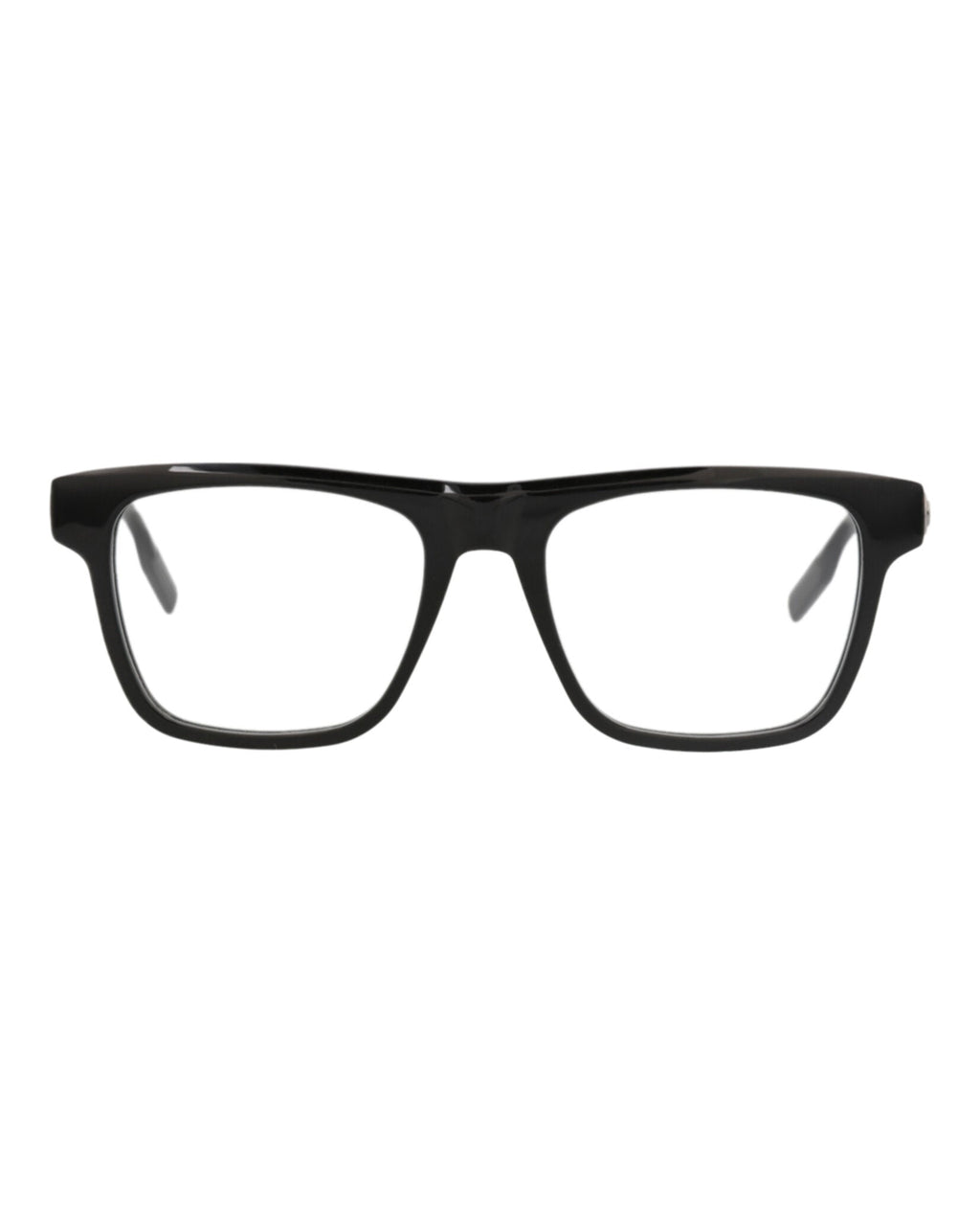 Montblanc Mens Square/Rectangle Black Black Transparent Fashion Designer Eyewear