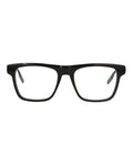 Montblanc Mens Square/Rectangle Black Black Transparent Fashion Designer Eyewear
