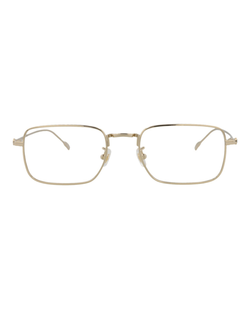 Montblanc Mens Square/Rectangle Gold Gold Transparent Fashion Designer Eyewear