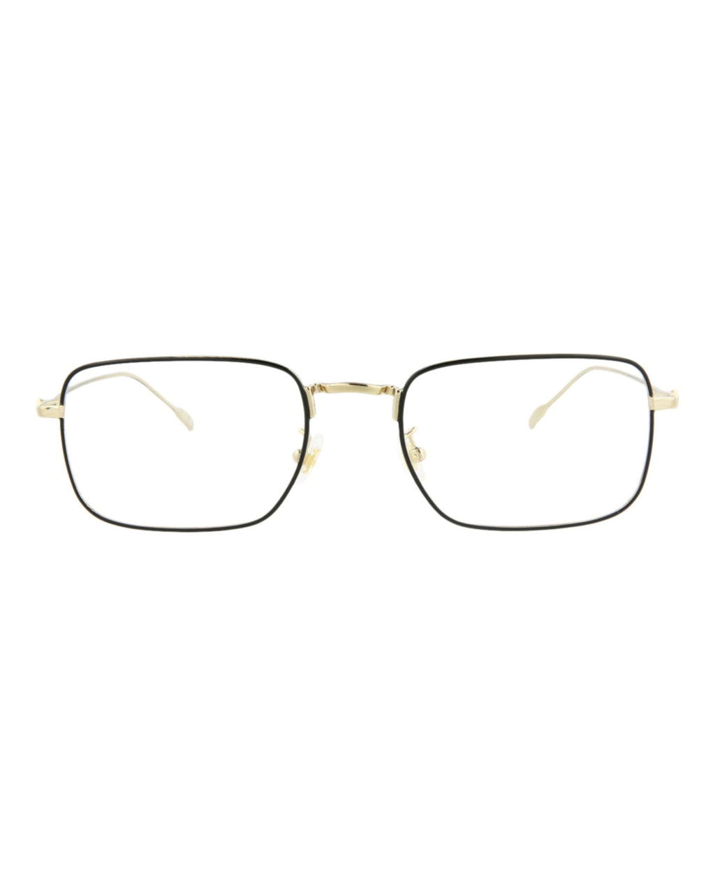 Montblanc Mens Square/Rectangle Gold Gold Transparent Fashion Designer Eyewear