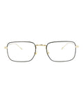 Montblanc Mens Square/Rectangle Gold Gold Transparent Fashion Designer Eyewear