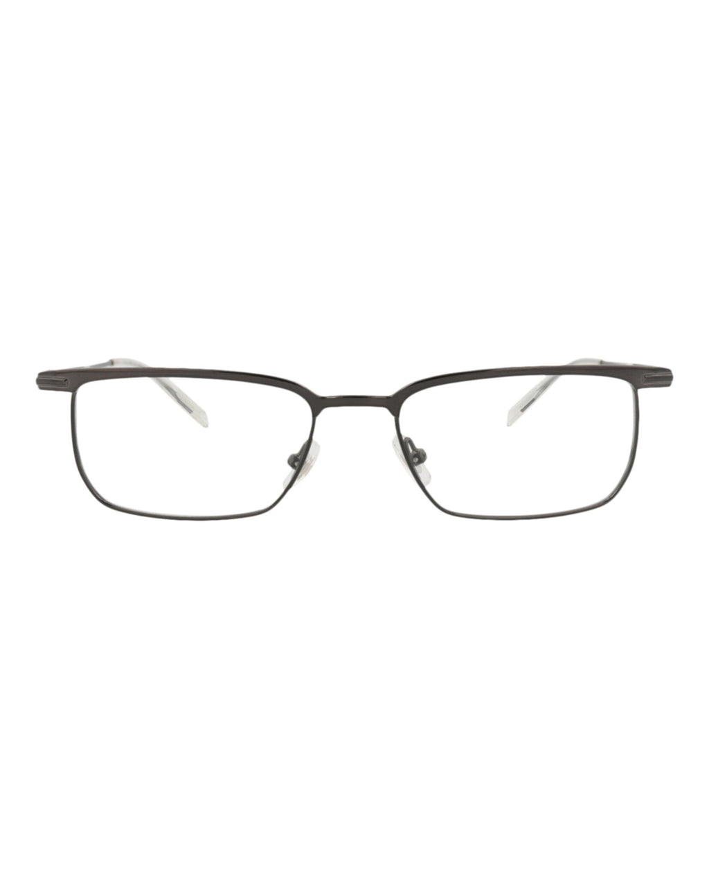 Montblanc Mens Square/Rectangle Ruthenium Ruthenium Transparent Fashion Designer Eyewear