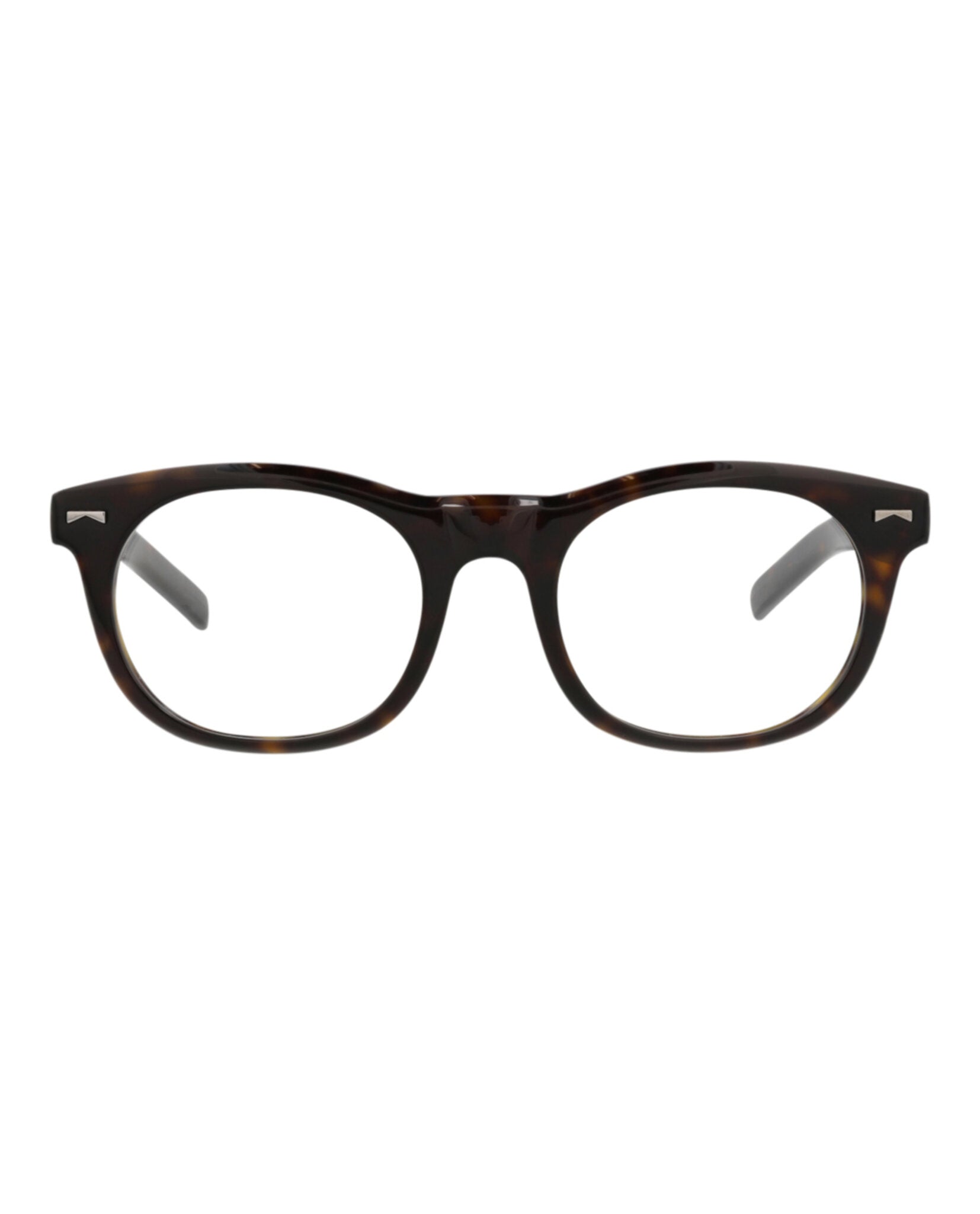 Montblanc Mens Round/Oval Havana Havana Transparent Fashion Designer Eyewear