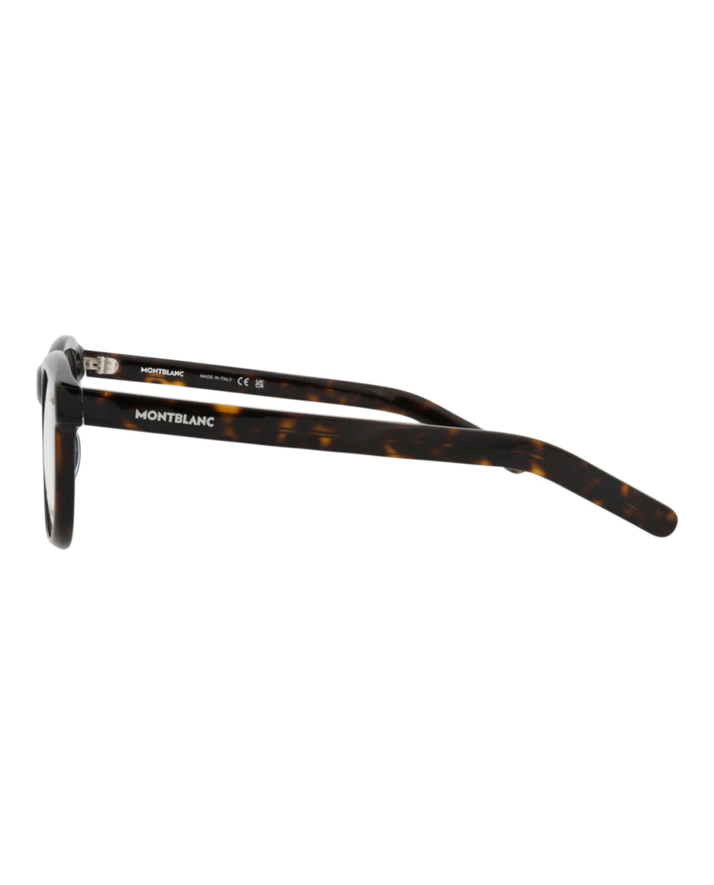 Montblanc Mens Round/Oval Havana Havana Transparent Fashion Designer Eyewear