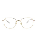 Montblanc Mens Square/Rectangle Gold Gold Transparent Fashion Designer Eyewear