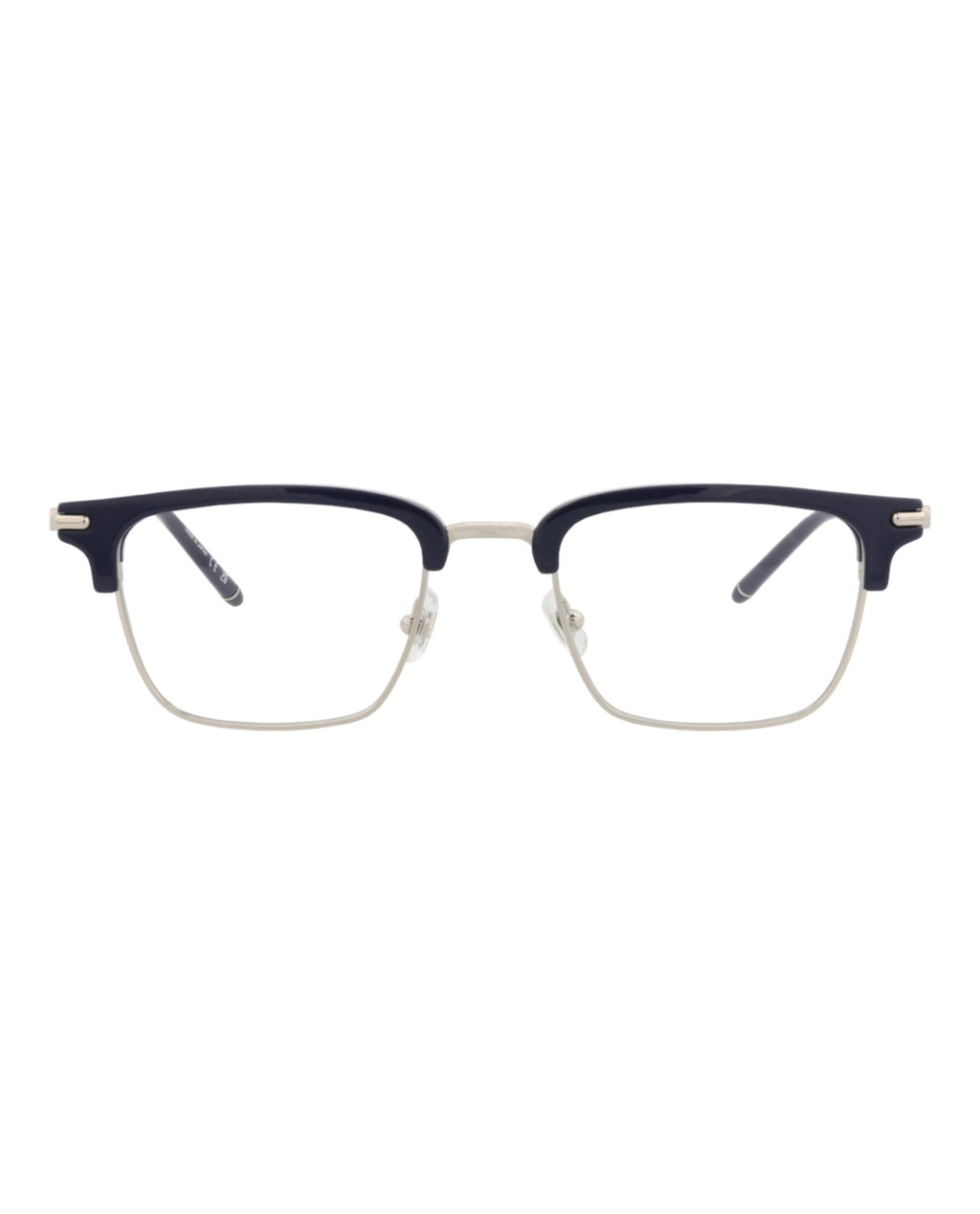 Montblanc Mens Square/Rectangle Blue Blue Transparent Fashion Designer Eyewear