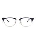 Montblanc Mens Square/Rectangle Blue Blue Transparent Fashion Designer Eyewear