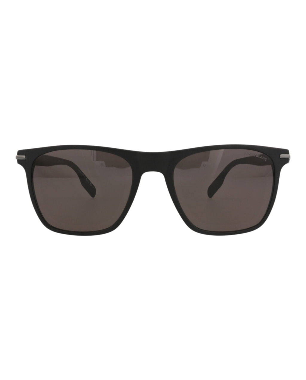 Montblanc Mens Square/Rectangle Black Black Grey Fashion Designer Eyewear