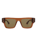 Montblanc Mens Square/Rectangle Brown Brown Brown Fashion Designer Eyewear