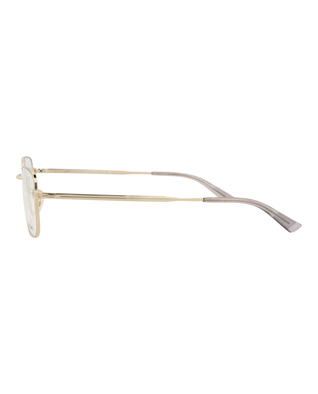 Montblanc Mens Square/Rectangle Gold Gold Transparent Fashion Designer Eyewear