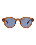 Montblanc Mens Round/Oval Brown Brown Blue Fashion Designer Eyewear