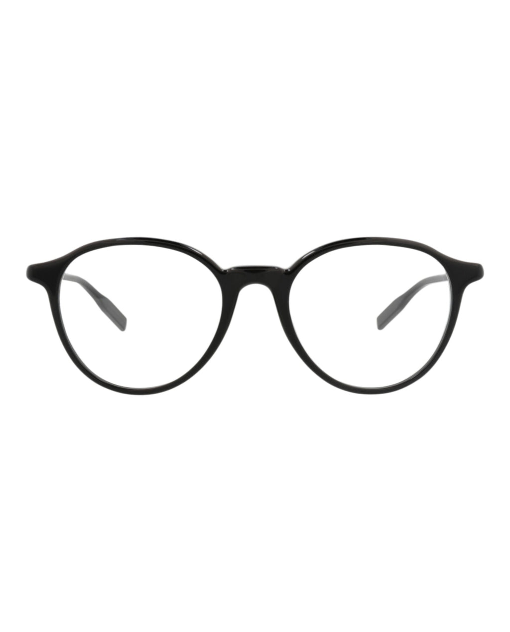 Montblanc Mens Round/Oval Black Black Transparent Fashion Designer Eyewear