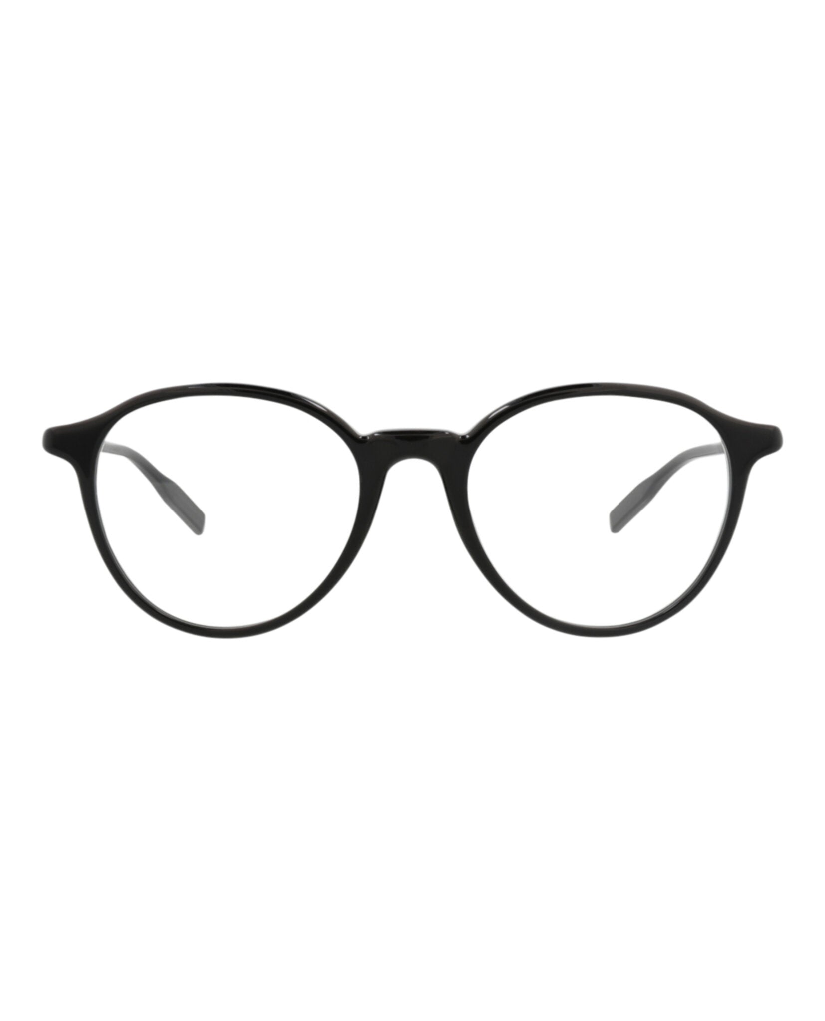 Montblanc Mens Round/Oval Black Black Transparent Fashion Designer Eyewear