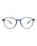Montblanc Mens Round/Oval Blue Blue Transparent Fashion Designer Eyewear