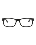 Montblanc Mens Square/Rectangle Black Black Transparent Fashion Designer Eyewear