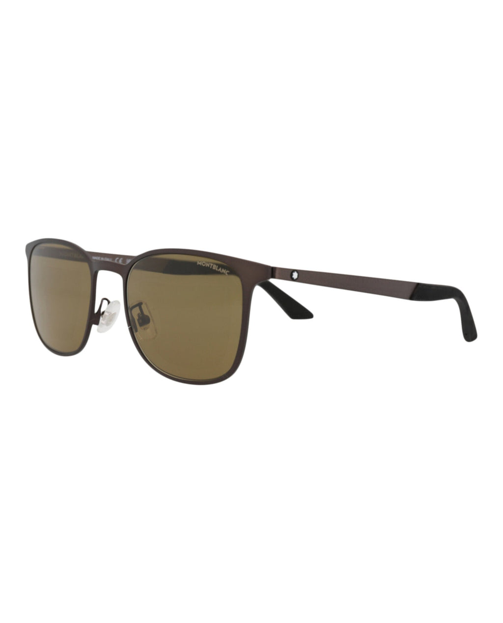 Montblanc Mens Square/Rectangle Red Red Brown Fashion Designer Eyewear