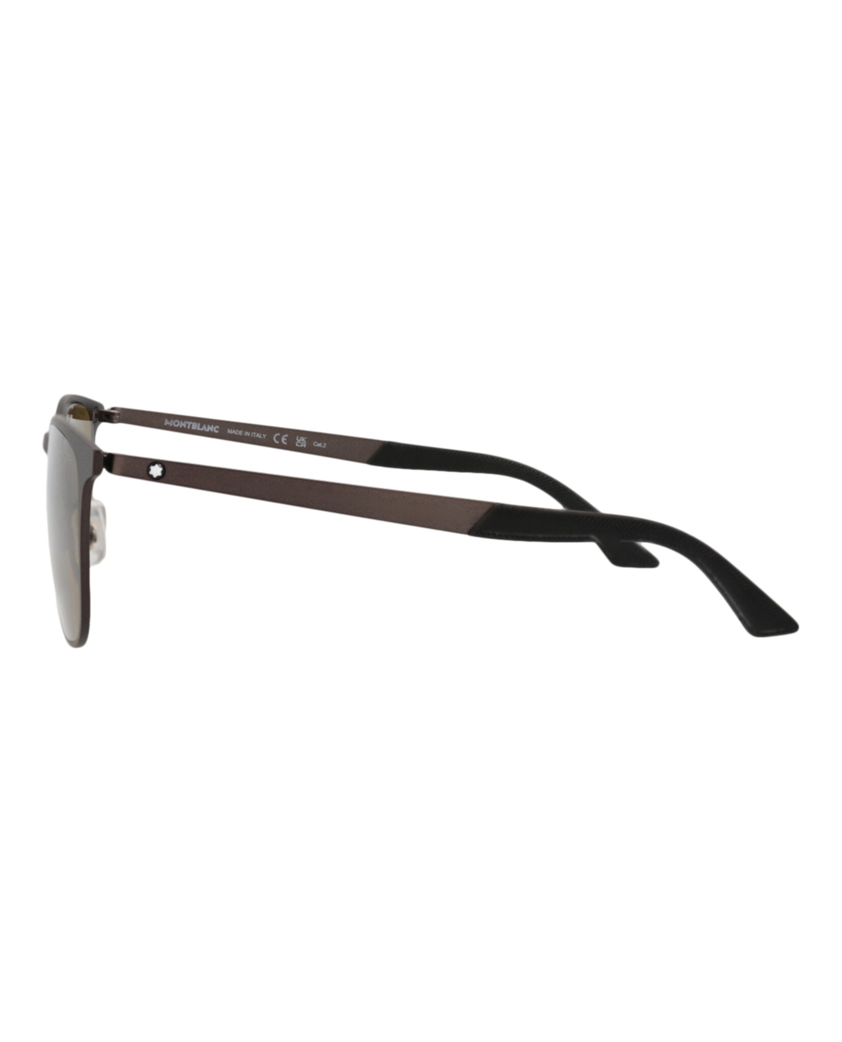 Montblanc Mens Square/Rectangle Red Red Brown Fashion Designer Eyewear