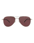 Montblanc Mens Aviator Silver Black Violet Fashion Designer Eyewear