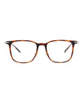 Montblanc Mens Square/Rectangle Havana Silver Transparent Fashion Designer Eyewear