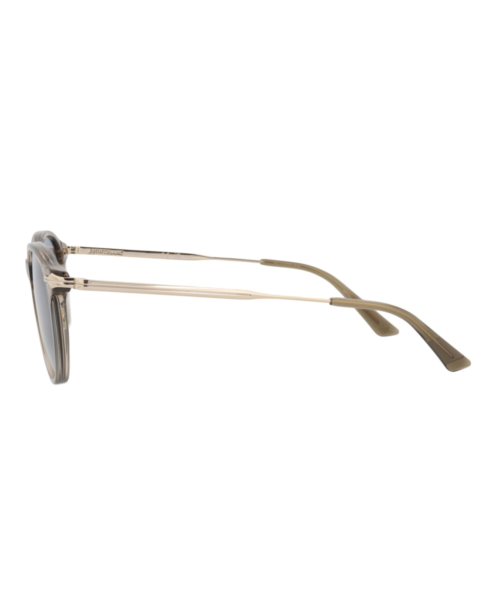 Montblanc Mens Round/Oval Brown Gold Blue Fashion Designer Eyewear