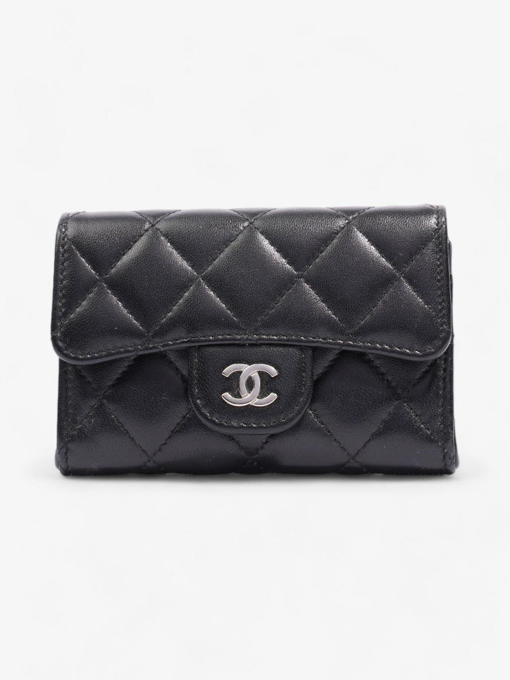 Chanel Classical Card Holder Black Lambskin Leather