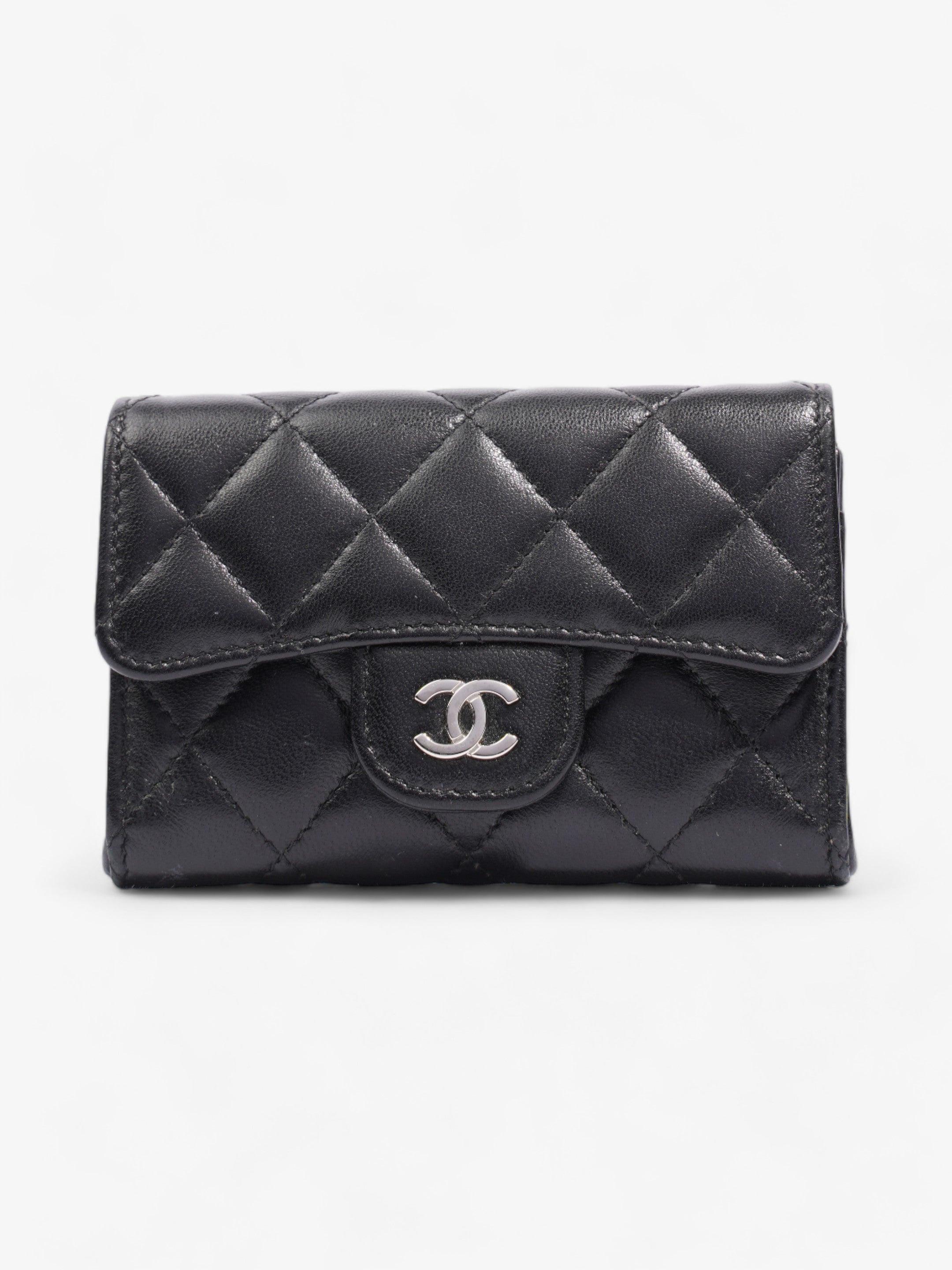 Chanel Classical Card Holder Black Lambskin Leather