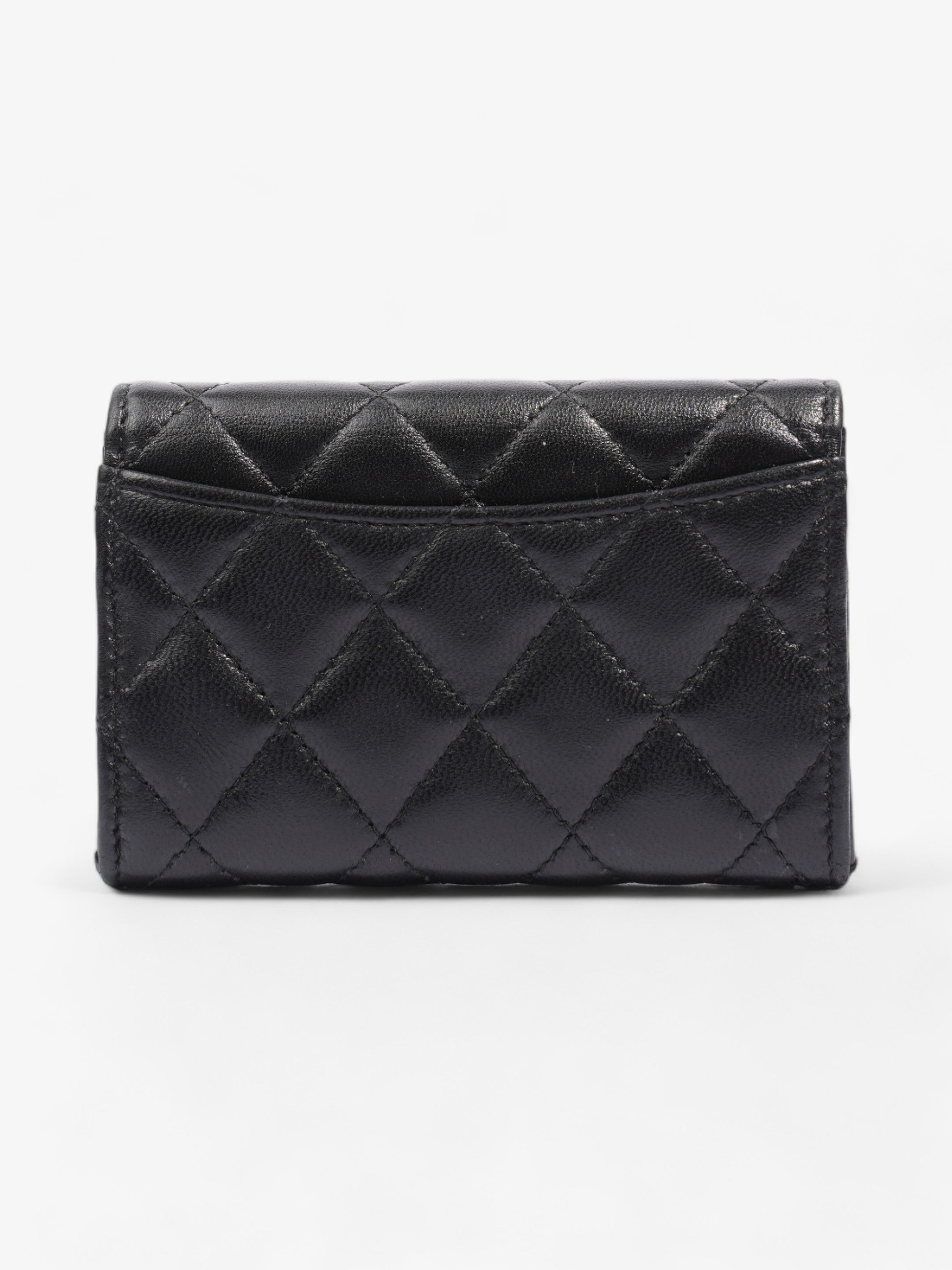 Chanel Classical Card Holder Black Lambskin Leather