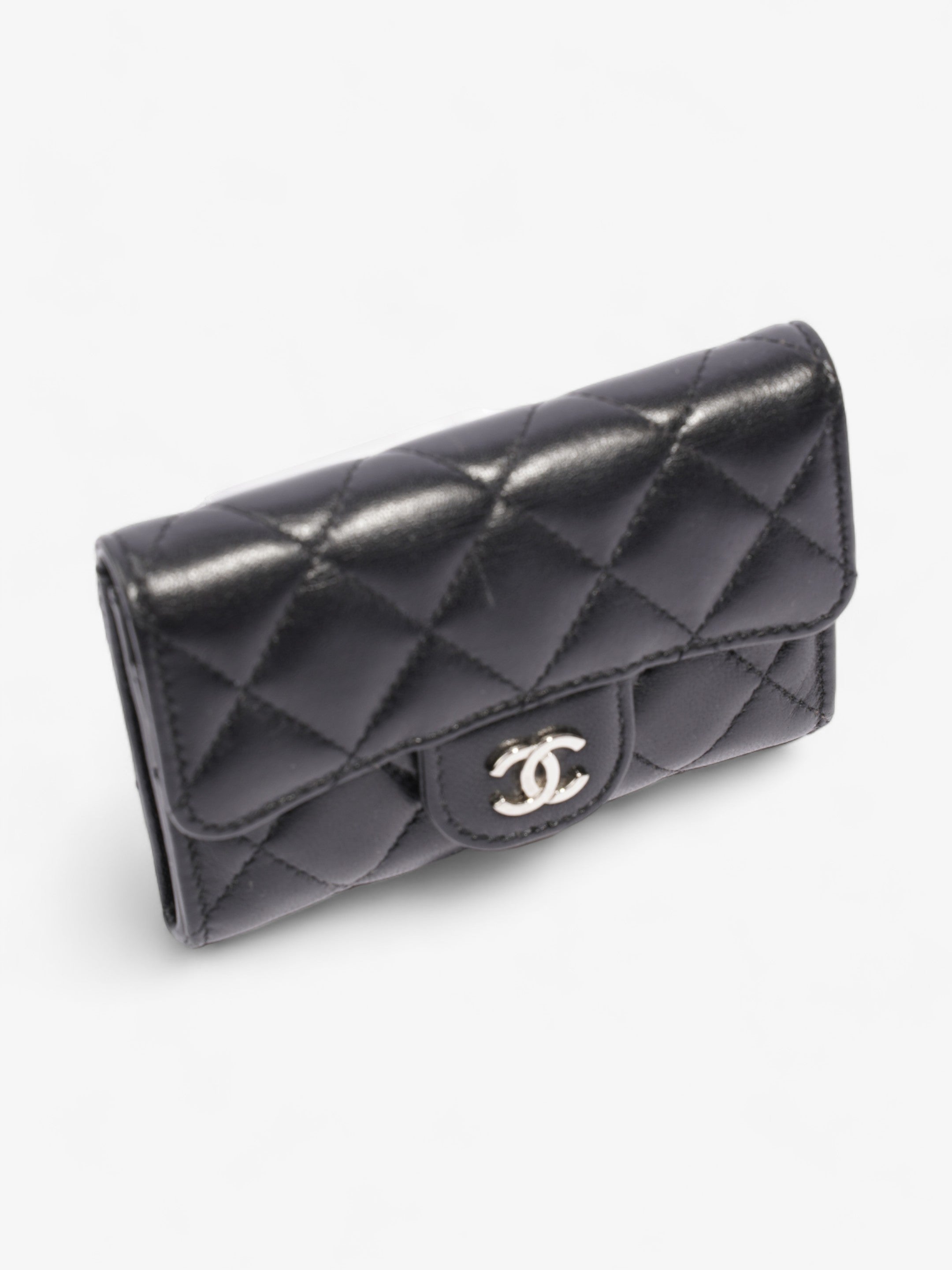 Chanel Classical Card Holder Black Lambskin Leather