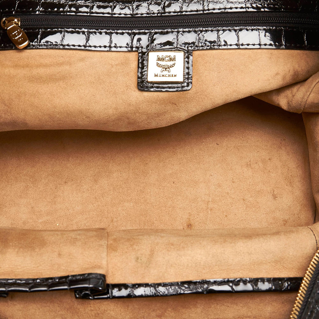 MCM Embossed Patent Leather Satchel (SHG-27971)