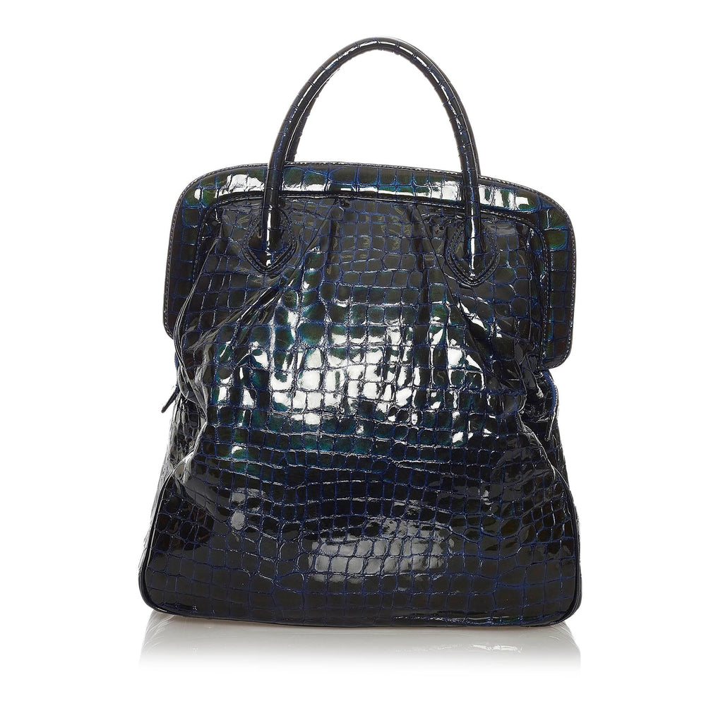 MCM Embossed Patent Leather Tote Bag (SHG-37478)