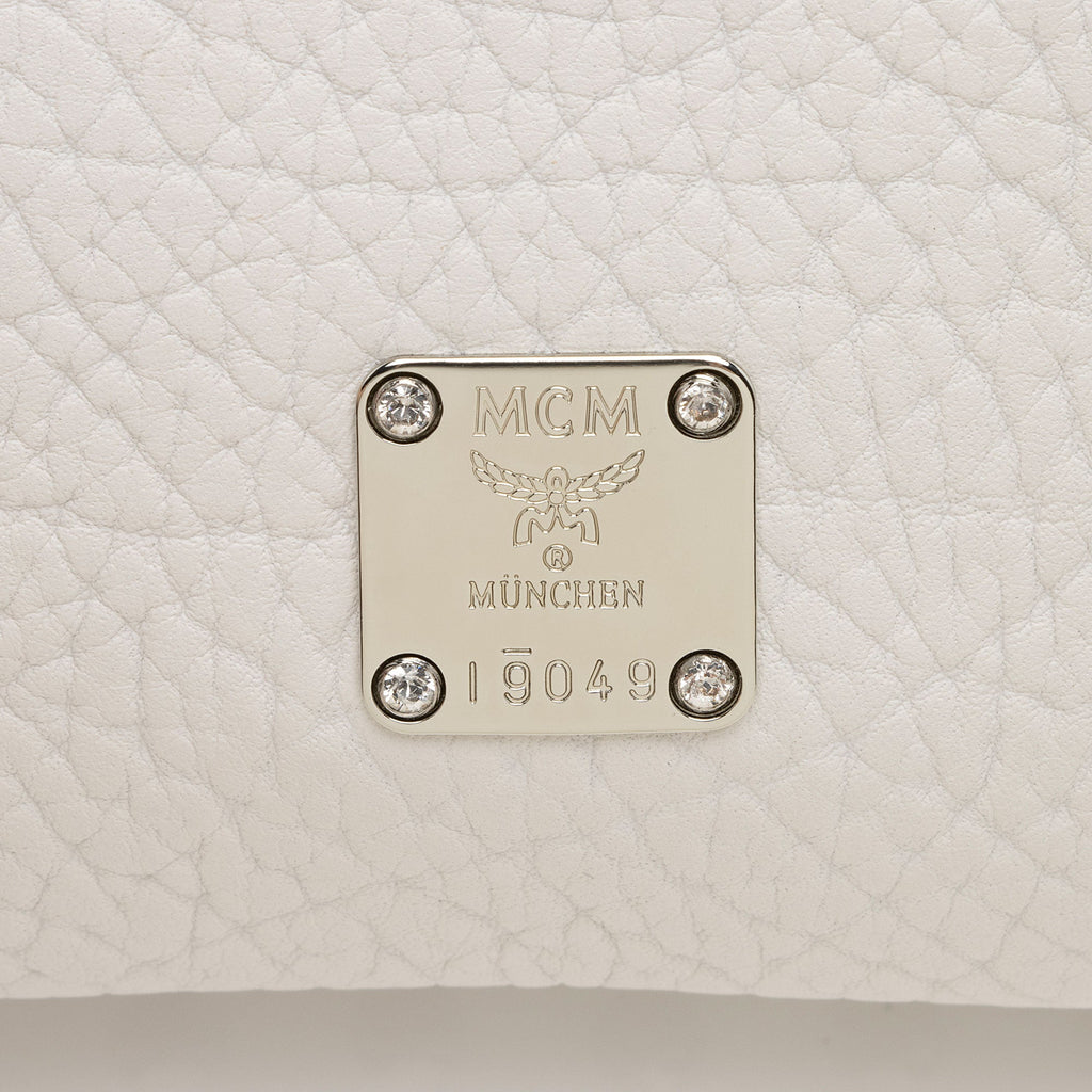 MCM Lambskin Crystal Studded Stark Special Pouch Medium Crossbody Bag (SHF-IC5owp)