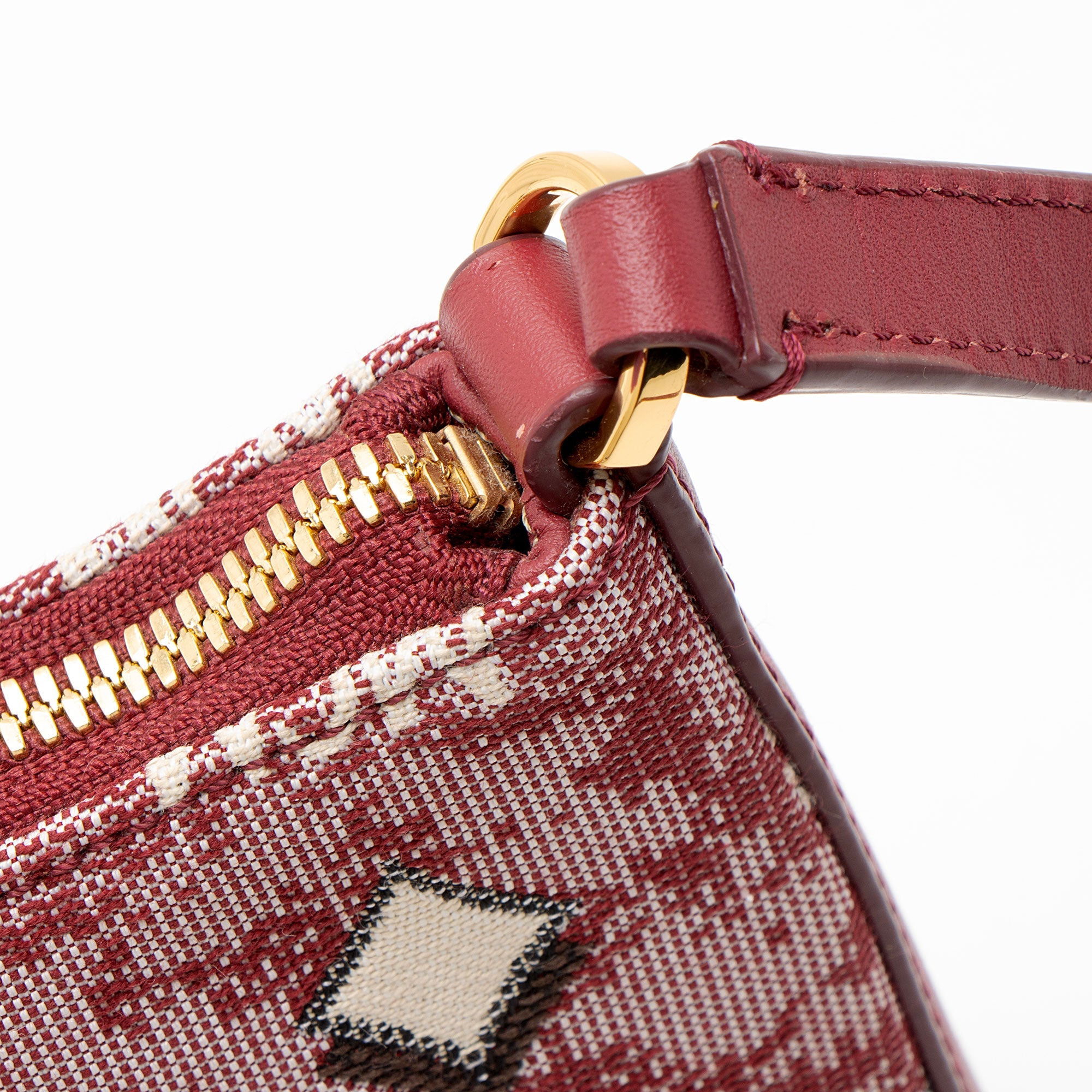 MCM Vintage Monogram Jacquard Aren Mini Shoulder Bag