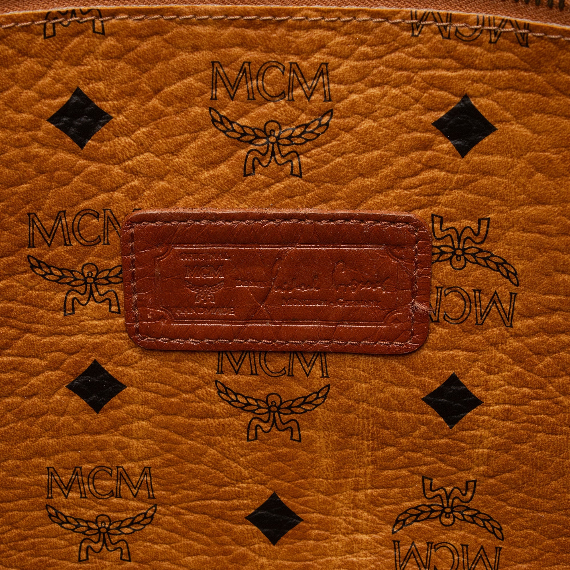 MCM Vintage Visetos Heritage Medium Shopper Tote