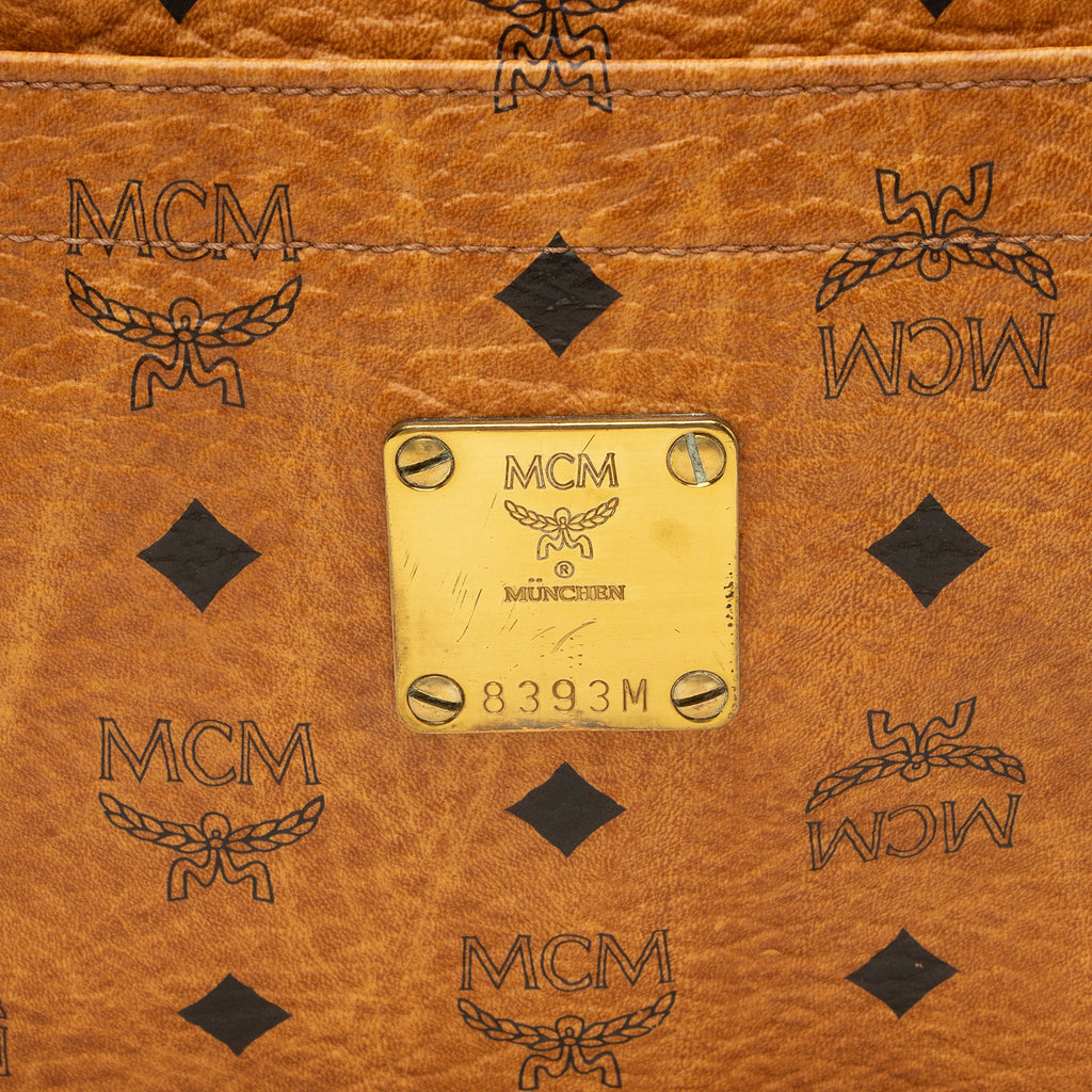 MCM Vintage Visetos Heritage Medium Shopper Tote